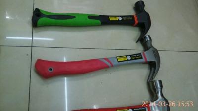 High quality high carbon steel claw hammer with TPR handle