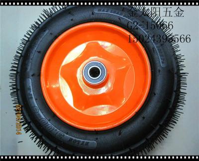 300-8 high rubber inflatable wheel