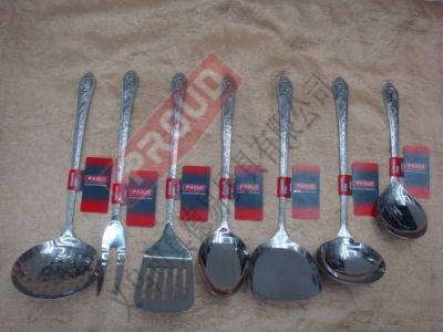 Stainless steel kitchenware 5040 stainless steel shovel scoops, shovels, meat forks, dinner spoons