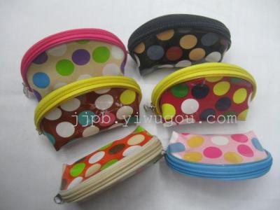 Ladies portable small cosmetic bag uses the latest pop Candy-colored PU material production.