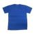 MW solid color cotton round neck simple t-class clothes overalls set Royal Blue