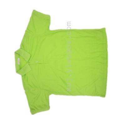 Plain shirts collar polyester/cotton POLO shirt advertising 200g Green