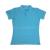 220g ladies Lady's waist blue short sleeve t-shirt 80% cotton 20% polyester