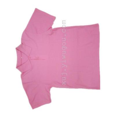 35% 200g 65% polyester cotton classic pink collar POLO t shirt