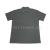 New 190g p/c loose collar solid color short sleeve polo shirt grey-European code set