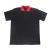 Black Lady's t-shirt red-collar polyester/cotton casual men's business printed POLO shirts