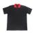 Black Lady's t-shirt red-collar polyester/cotton casual men's business printed POLO shirts