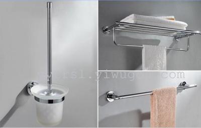 Toilet brush holder Cup holder Towel rack bathroom accessories towel bar bathroom set copper chrome plating