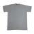 Round neck grey man's short sleeve t-shirt 180g the spot