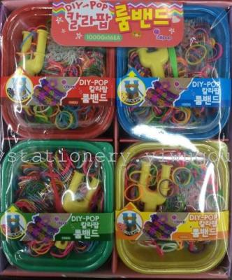 DIY puzzle boxes in Milton children weave jewelry band hot Korean version of over the Rainbow Rope band