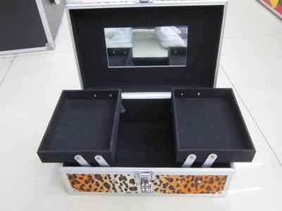 Fashion Leopard aluminium cosmetic case