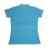 Blue new 200g Lady lay out fork design under the waist and collar POLO shirt