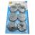Factory direct 2 dollar store wholesale dishwashing brush pot 10G iron wire cleaning ball 6 Pack
