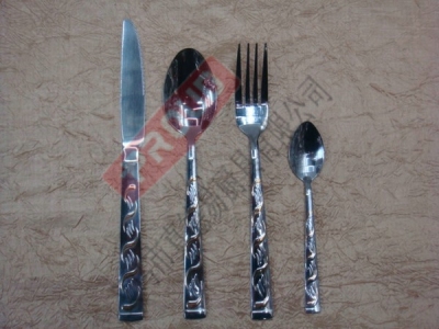 3560AD gold-plated stainless steel tableware stainless steel cutlery, knives, forks, spoons
