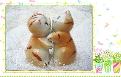 Cute cats cruet wedding does little gifts home furnishings ceramics crafts creative ornaments wholesale