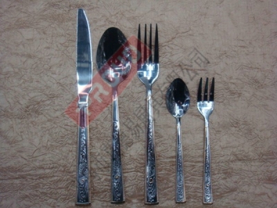 3570AD gold-plated stainless steel tableware stainless steel cutlery, dinner knife, dinner fork, dinner spoon