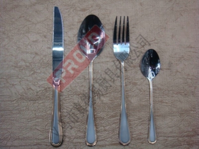 Stainless steel cutlery 2720A gold-plated stainless steel cutlery, knives, spoons, forks