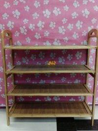 Shoe rack bamboo furniture.