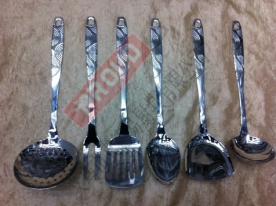 Stainless steel kitchenware 6430 stainless steel spatula spoon, colanders, cooking spoon, spoon