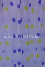 Supply PE shower curtain PEVA dot printing (factory direct)
