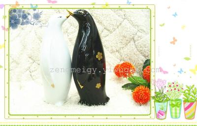 Penguin new animal ornaments color glaze decoration the creative decorations home decoration crafts wholesale