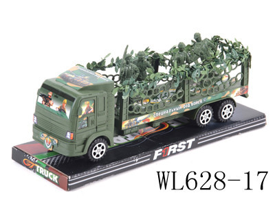 WL628-17 p hood mounted inertial trailer toy, plastic toy