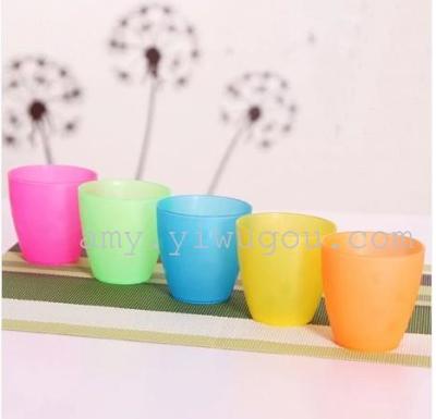 Colorful plastic cups fashionable drinking mouthwash and brush your teeth cheap without cover glass drinking glasses hand Cup children's Teacup