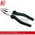 8“ combination indusrial high quality crv material fine polished black finishing pvc handle plier