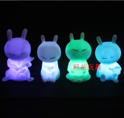 New Tusky Seven-Color Night Light Wholesale Creative Energy-Saving Led Light-Emitting Toys Stall Hot Sale