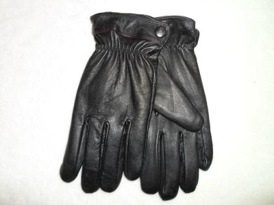 Men's leather side Buckles Gloves