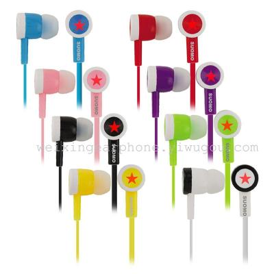 New in-ear headphones, earbuds, the latest fashion new cartoon earphones earbuds, customized logo!