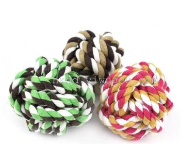 Woven cotton rope pet toy dog toy pet chew toy cotton toys