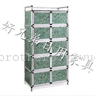 简易厨房橱柜铝合金碗柜茶水柜子储物柜大容量收纳多用柜子玻璃柜