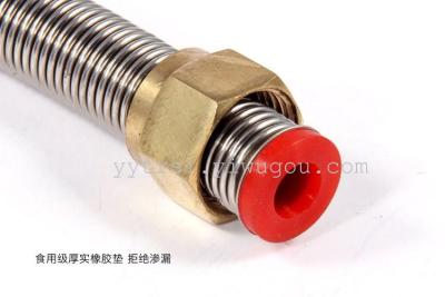 4 stainless steel corrugated hose stretch hose inlet hose water heater blast hose