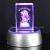 The Spot 3 d crystal laser inside engraved Singapore merlion tourism souvenirs led lamp holder