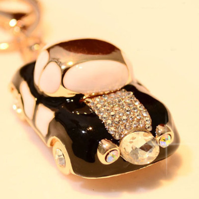 Auto - type dot diamond set with alloy key chain auto - key chain gift key bag pendant