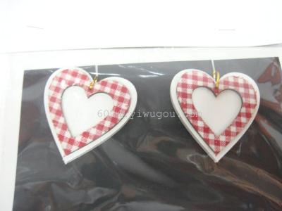 Christmas Series pendant factory direct wooden cloth of love pendant