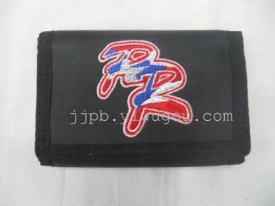 Oxford fabric, waterproof 600D produced embroidered wallet.