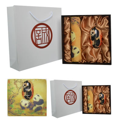 Panda-mouse pad-set of 2 gift set