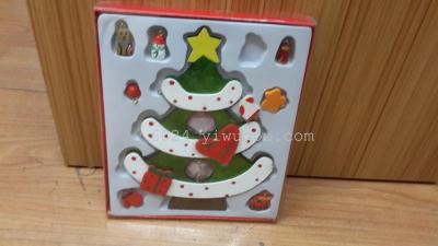 Factory direct Christmas series wooden Christmas tree ornament