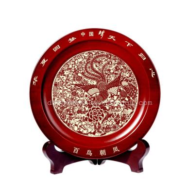 Chinese dream series oak plate