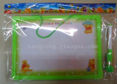 Students Board equipped with cleaning children's WordPad Pooh 25X35CM with magnetic