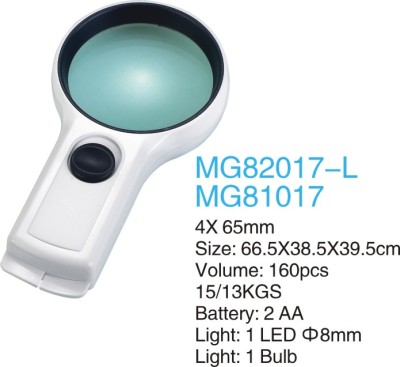65MM handheld reader with LED lights read magnifying reading Magnifier