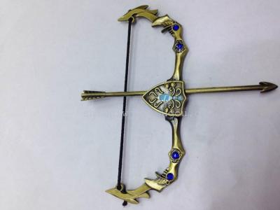 League of legends spirit sword, bow and sword blade clasp pendant
