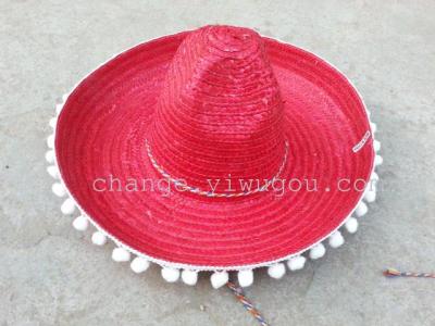 Hat straw hat straw hand-knitted Mexico corners of the straw hat