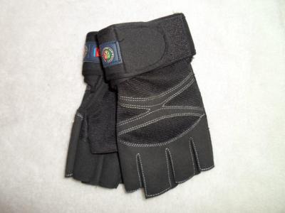 Men's Microfiber wristband half-finger exercise fitness gloves