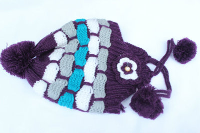 Fall/winter cap Hat color Mahjong earmuffs for children Hat baby Hat knit woollen hats