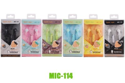 Cartoon earphones earbuds MIC-114 latest fashion new cell phone Michael