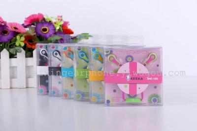 Cartoon earphones earbuds MIC109 latest fashion new cell phone Michael