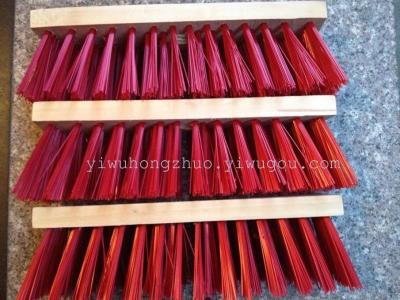 Hot wood brush wooden cabins of wood brush scrubbing wood floor brush factory outlet